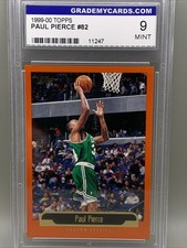 1999-00 Topps - Paul Pierce #82 Celtics Graded Mint 9 Free Shipping