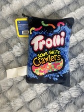 Snacks On Snacks Trolli Sour Brite Crawlers Candy Plush Fill Toy 10" New
