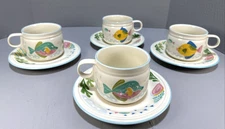 Studio Nova Barrier Reef Tea Coffee Cup w/Saucers Set of 4