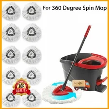 5x Replacement Microfiber Mop HEAD For O-Cedar Spin Mop Easy Clean Wring Refill