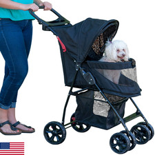 Pet Gear No-Zip Happy Trails Lite Pet Stroller For Cats/Dogs Zipperless Entry