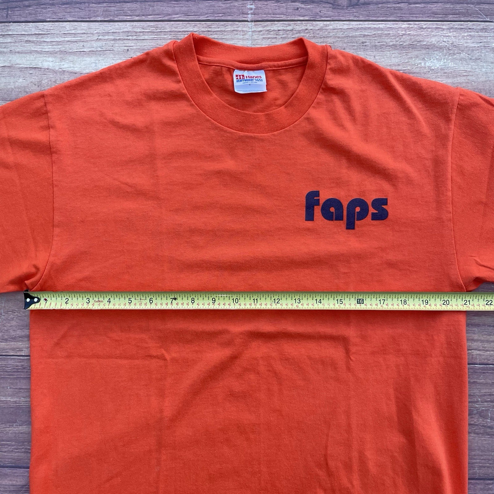 Vintage Saab 900 Port Quality Team X Faps Inc Orange Shirt Men’s Size L Car Auto