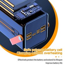 70000mAh 120W Power Bank Large Capacity External Battery Fast Charging Station