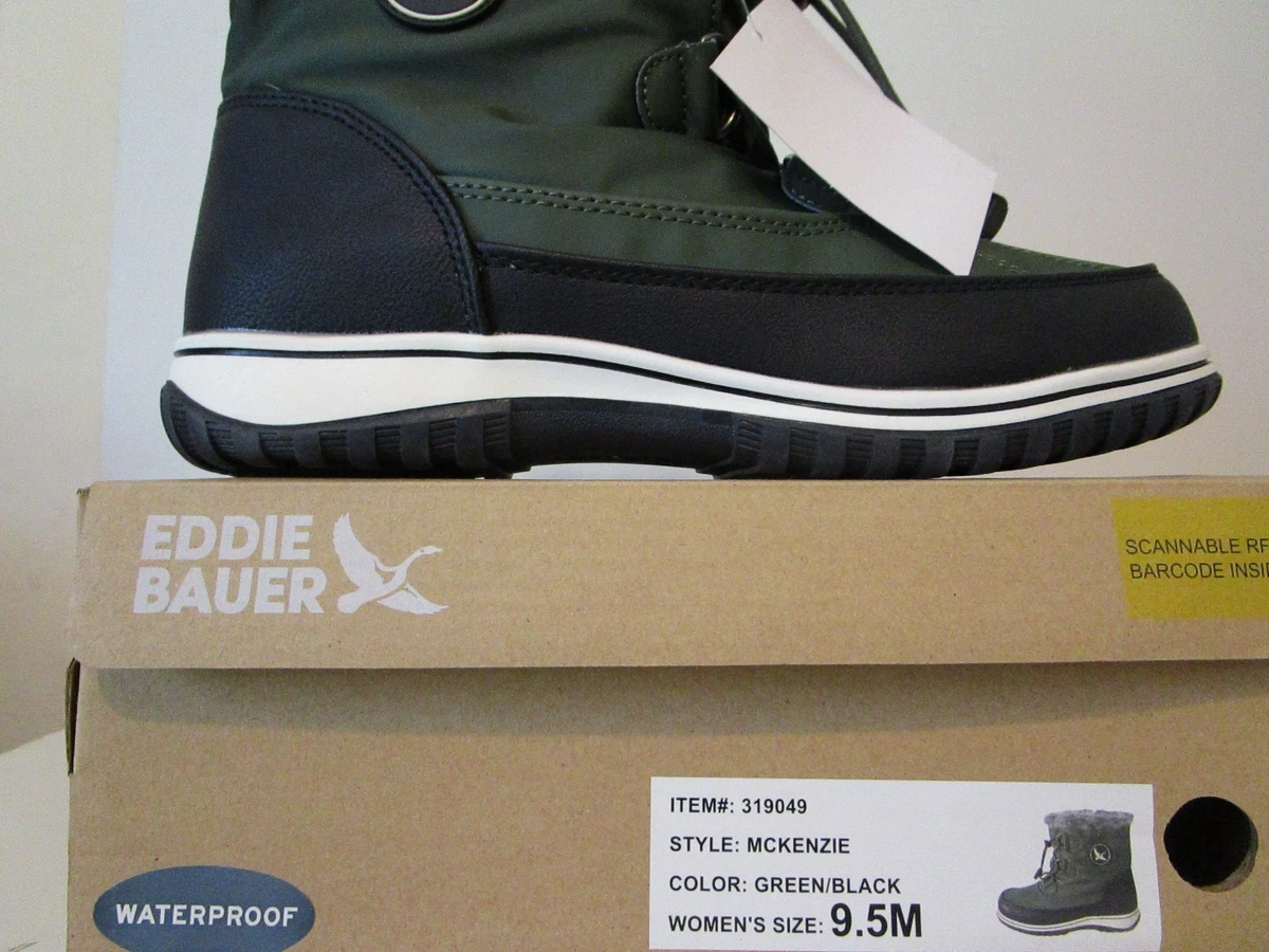 Eddie Bauer Duck Waterproof Snow Winter Boot Mens 8 Green Blue Leather Sherpa Sherpa Fleece Scout Boot | Duck Hunting Boots | Chêne Gear main image 2