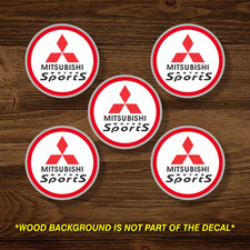 Vinyl Decal Sticker Overlays Fits Mitsubishi Wheel Center Cap Overlay X5 Vinyl Decal Sticker Overlays Fits Mitsubishi Wheel Center Cap Overlay X5