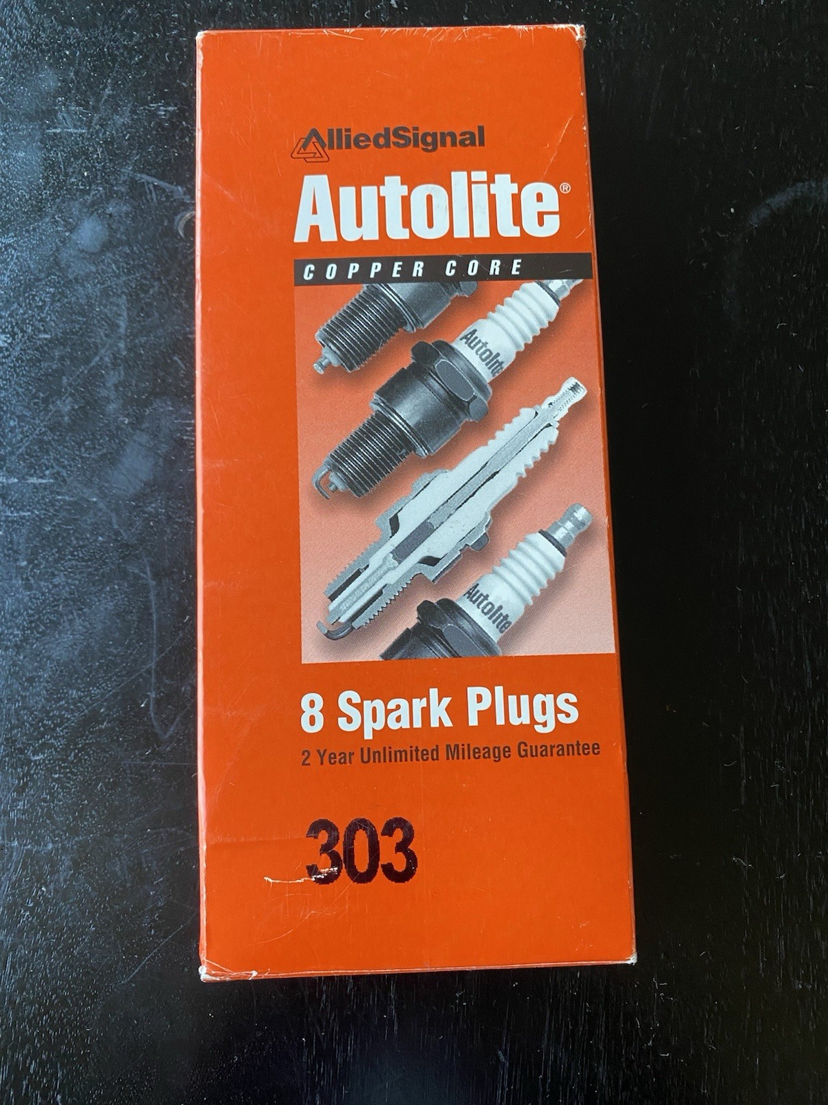 AUTOLITE 303 Fram - Copper Resistor Spark Plug, Pack of 8