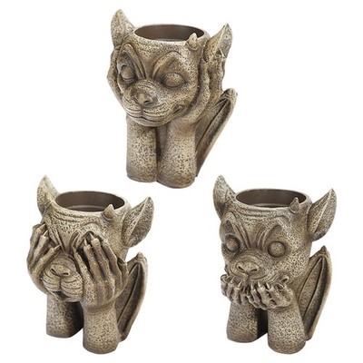 Succulent Pot Planter Container Plant Cactus Pot Evils Skulptur für den