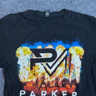 Parker McCollum T-Shirt Mens Size M Black Burn It Down Tour 2024 Graphic Concert