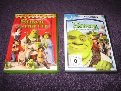 2 KINDERFILM-DVD´S  ; SHREK DER DRITTE + SHREK DER TOLLKÜHNE HELD ;