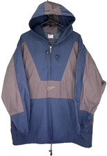 Vintage 90s Nike Anorak Windbreaker Hooded Jacket Men s L Large Center Swoosh