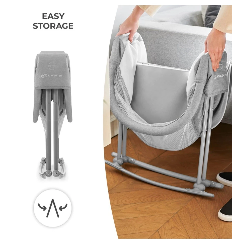 Baby Crib 3 in 1 LOVI Folding and Unfolding, Adjustable Canopy, with Mattress... - Image 3 of 4