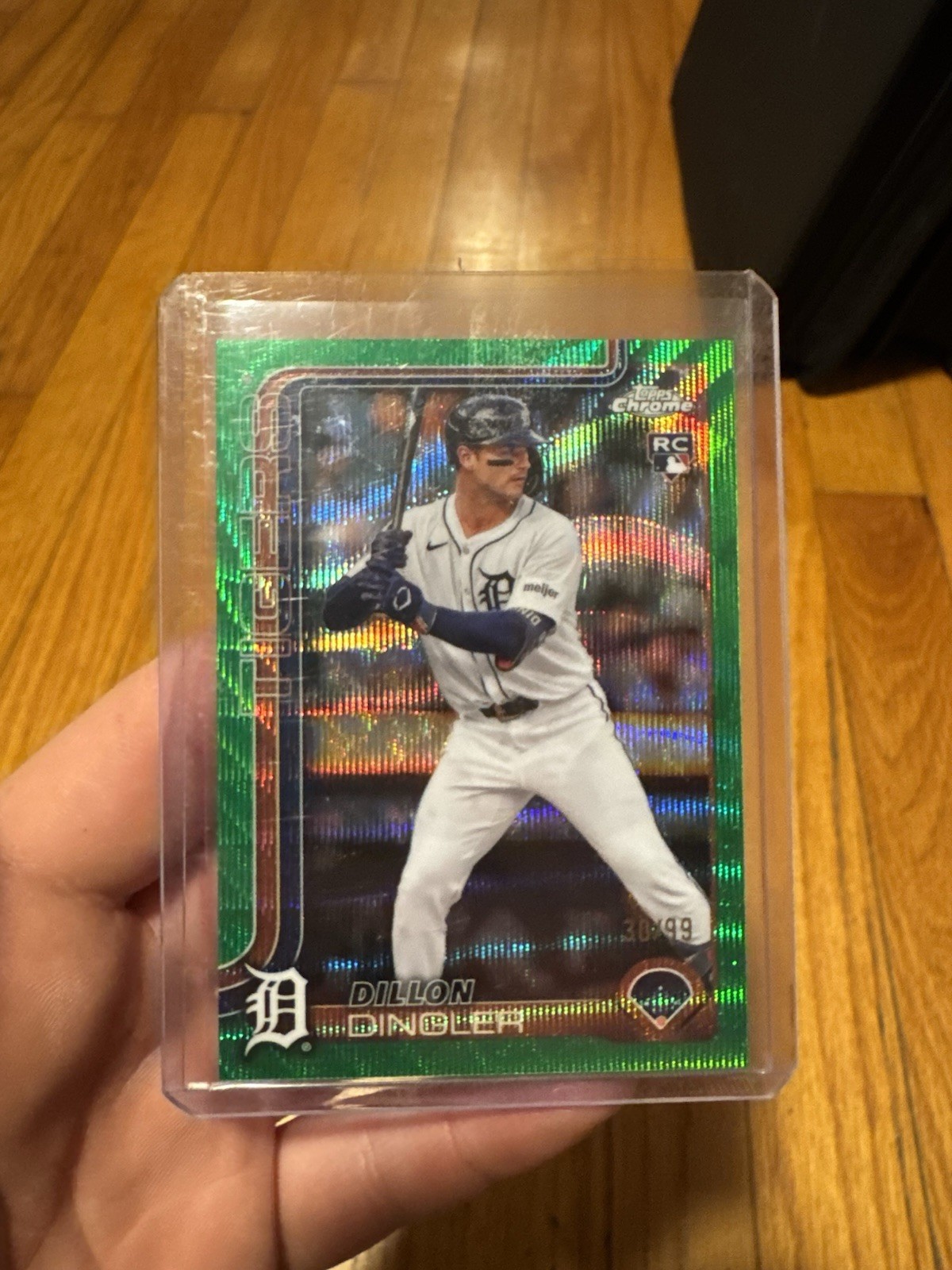 2025 Topps Chrome Green Wave Refractor 30/99 Dillon Dingler #274 Rookie RC 4k5