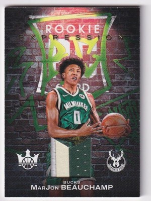 2022-23 Panini Court Kings Rookie Expression Memorabilia MarJon Beauchamp Rookie