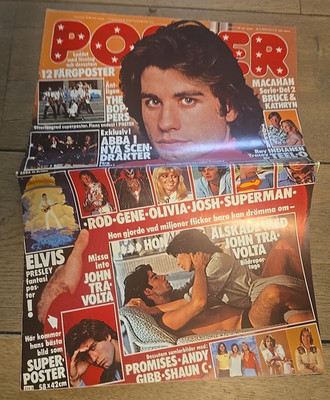 Kiss/Abba/ Travolta/ Olivia Newton John- Poster nr.3/1979 Sweden Full magazine