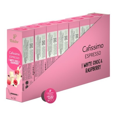 Tchibo Cafissimo Espresso Raspberry White Choc Kaffeekapseln, 80 Stück