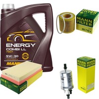 Mann Inspektionspaket 5L Mannol Energy 5W-30 FüR VW Polo 1.2 12V Seat Ibiza III