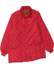 VINTAGE Herren Steppjacke UK 42 XL rot Polyam...