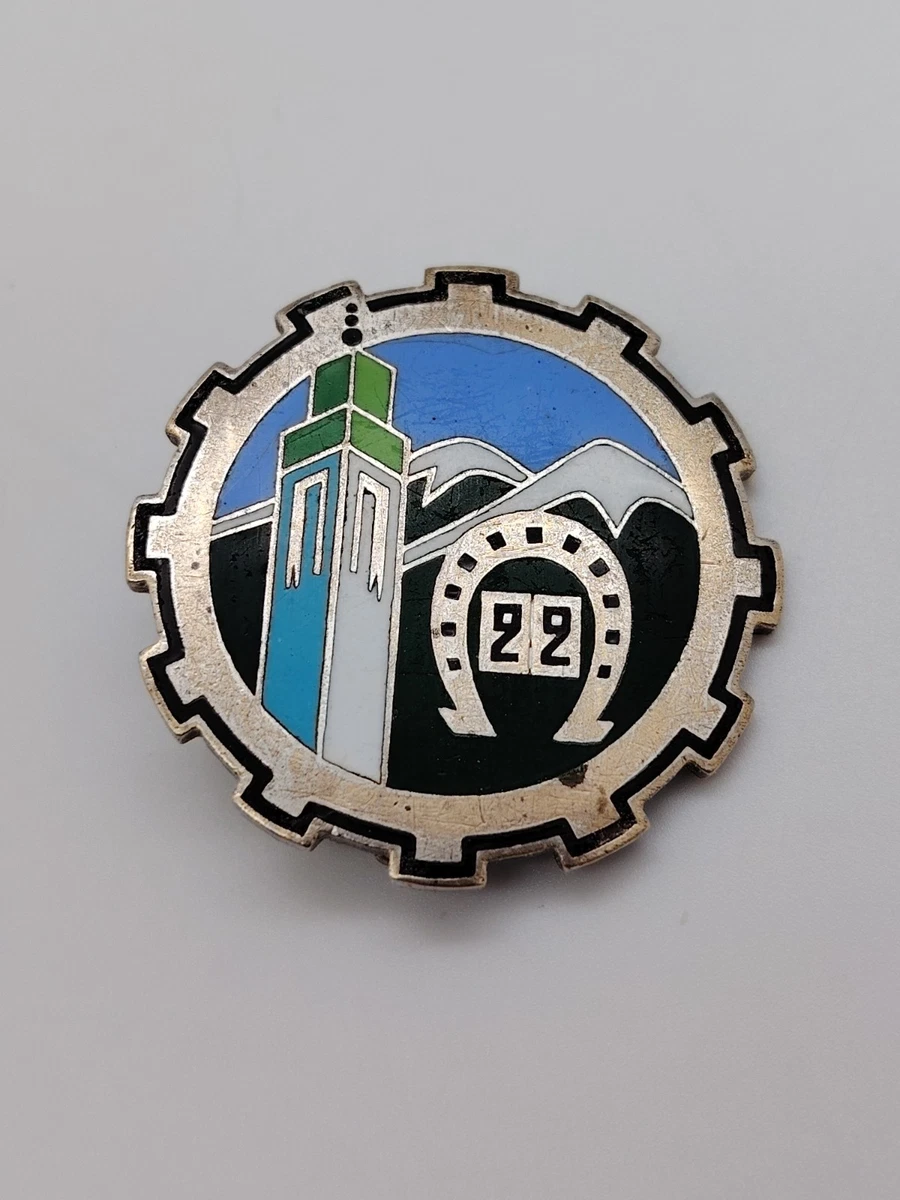 Insigne 1er Train – Émail Ancien Original – Armée De Terre France – Sans Attache