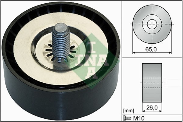 Schaeffler INA Umlenk-/FüHrungsrolle Keilrippenriemen 532 0736 10 FüR Chevrolet-image