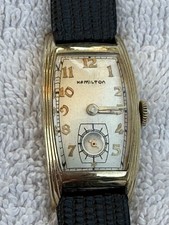 Hamilton Vintage 1938 Linwood Curvex Gold Filled Case Men's Wristwatch.