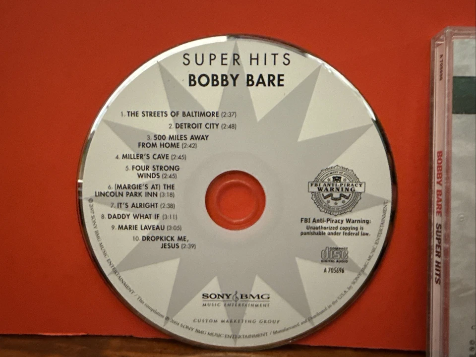 Super Hits - Music CD - Bobby Bare -  2006-12-26 - Legacy Recordings - EUC - Image 4 of 4