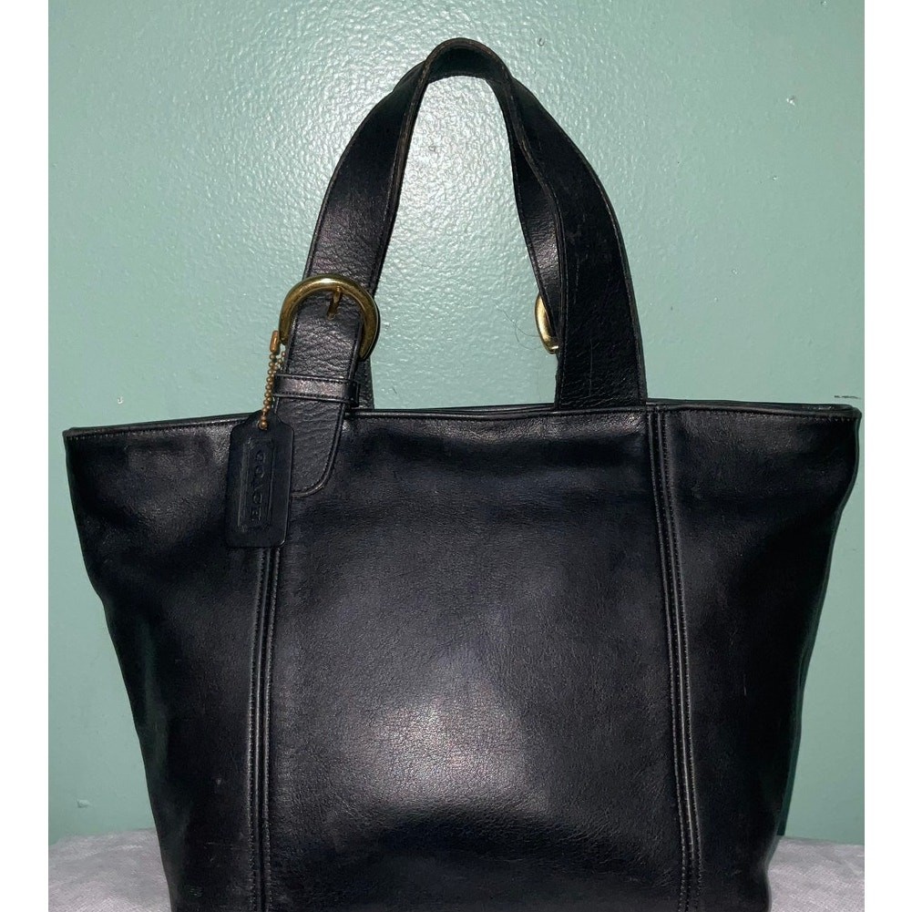 COACH Vintage Waverly Bag Style 4133 Black Made in Un… - Gem