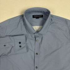 Mizzen Main Lightweight Leeward Shirt AOP Mens XL Trim Fit Blue Geometric L/S