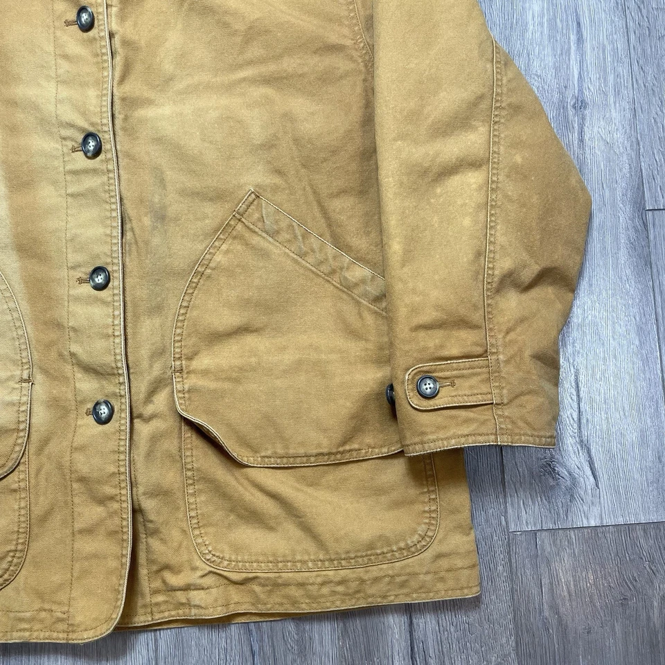 Vintage Lands End Chore Barn Coat Plaid Lining Corduroy Collar Cuff Women’s XL - Image 4 of 4