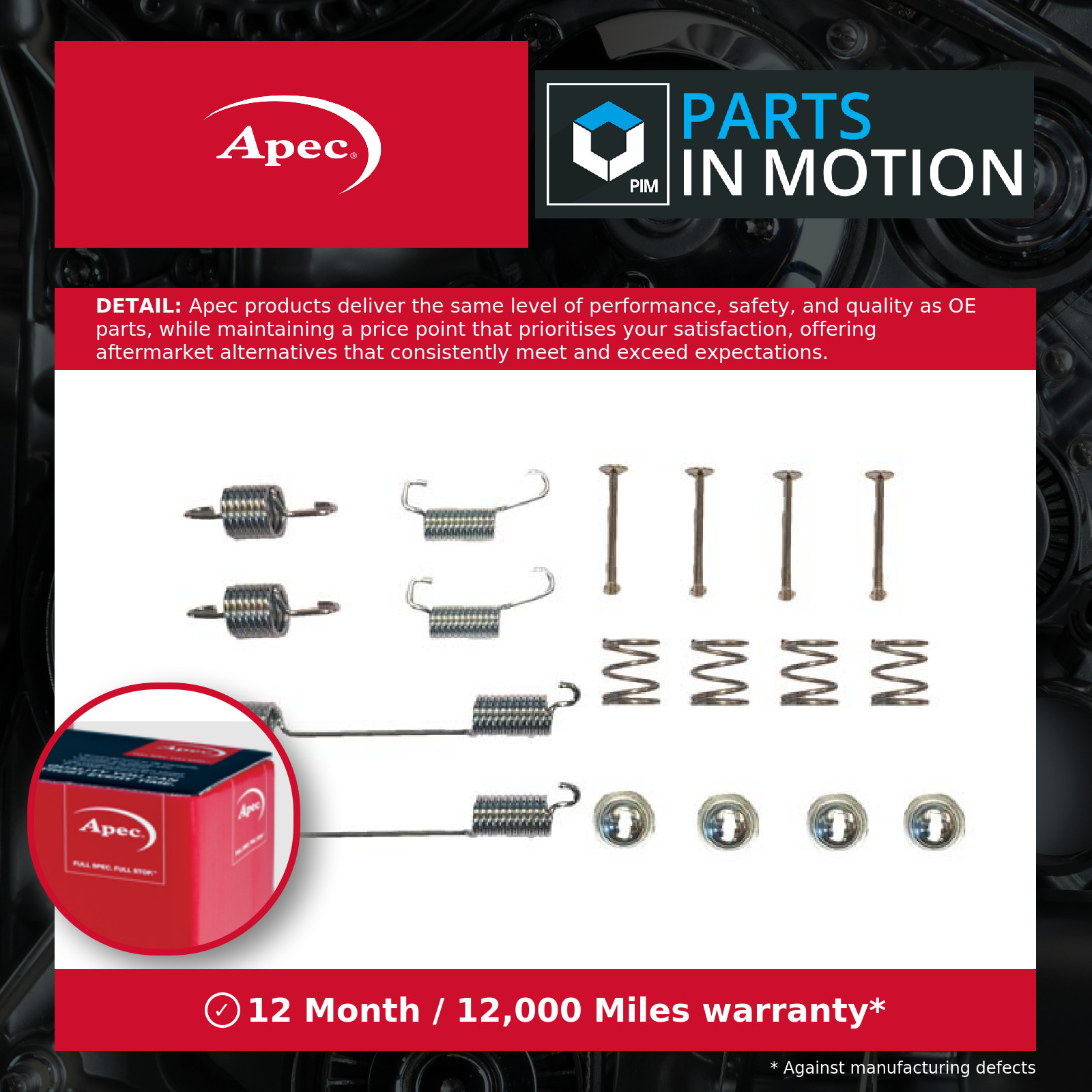 Hand Brake Shoe Fitting Kit fits LAND ROVER 110/127 LDH 2.5 Rear 85 to 90 17H - Image 13