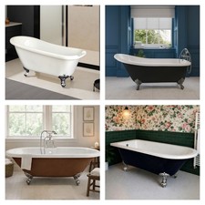 Freestanding Claw Foot Bath – White Black Copper Single & Double Ended