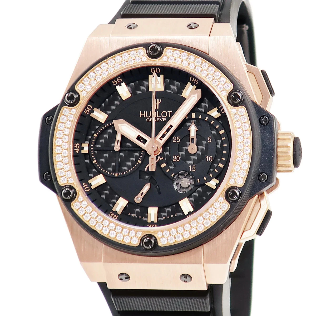 Hublot — Hublot King Power Reserve Gold Diamond 709.OX.1780.RX.1104 48mm #HDW110