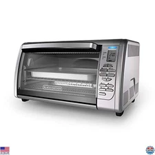 Countertop Convection Toaster Oven, 8 Cooking Functions, Stainless Steel