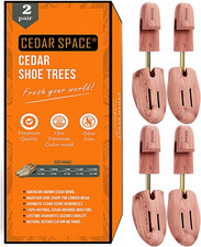 Wooden Shoe Stretcher Tree, 6.5-14 Sizes Cedar Wood Shoe Trees,2/4Pc Shoe Stretc