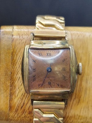 Gold Plated Cortebert Vintage 17j Watch Running 