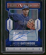 2014 Panini Elite Extra Edition #82 Jacob Gatewood Prospects Sign Blue #12/50