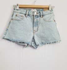 NWT PACSUN High Rise Festival Denim Shorts Size 23