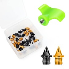 1/4 Inch Carbon Steel Track Spikes, 32 Pieces Lighter Weight Spikes Track Sho...