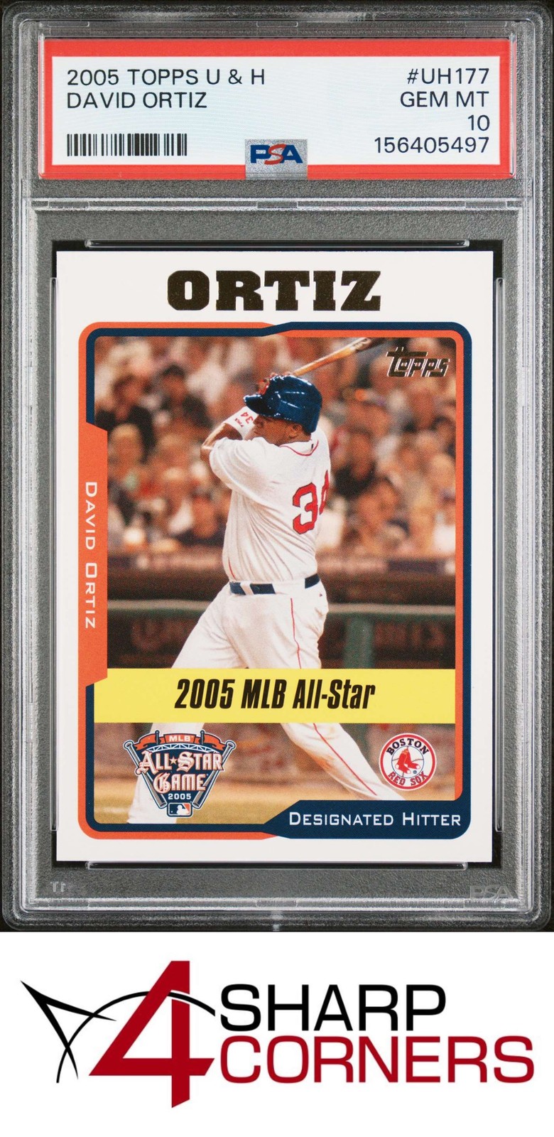 2005 TOPPS UPDATES & HIGHLIGHTS #UH177 DAVID ORTIZ HOF PSA 10
