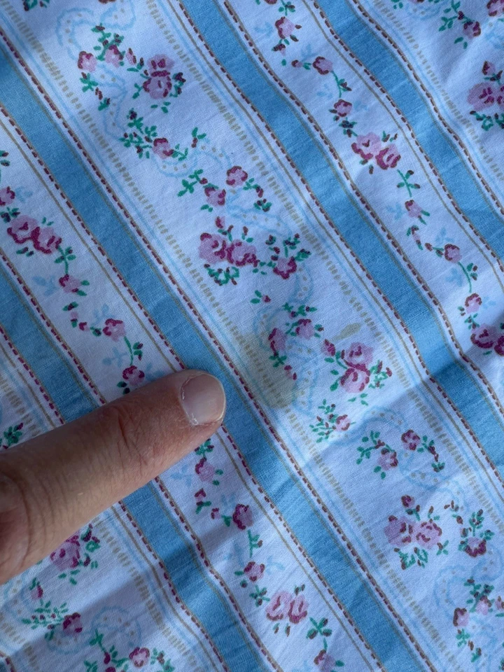 Funda de Almohada Ralph Lauren Años 80 King ROSALIE Volantes Floral Rayas EE. UU. Foto 3 de 4