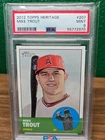 2012 Topps Heritage Mike Trout #207 PSA MINT 9