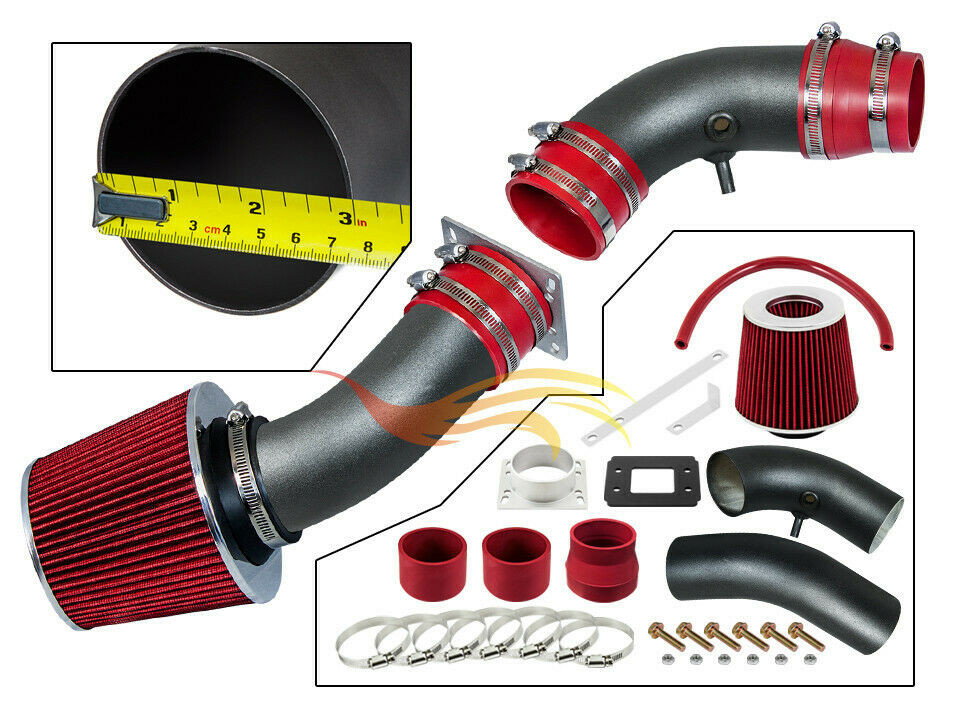 Xyz Rw Rojo Deporte Aire Admisión Kit + Filtro Para 95-97 Ranger B2300 Camioneta