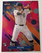2025 Topps Finest - Common Jace Jung #29 Magenta Refractor /350 (RC)