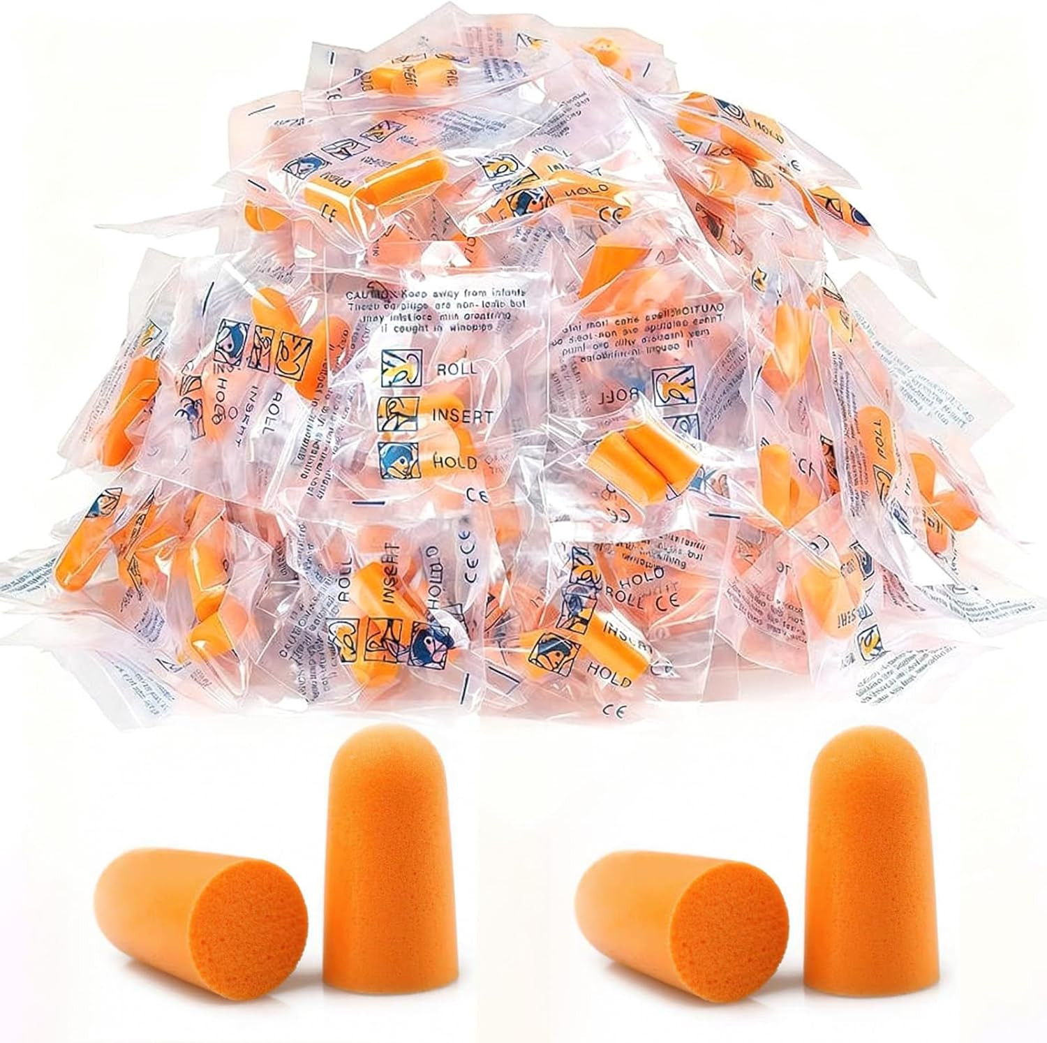 100 Paia Tappi Orecchie Dormire, Tappi per Le Orecchie in Schiuma Ultra Morbida,