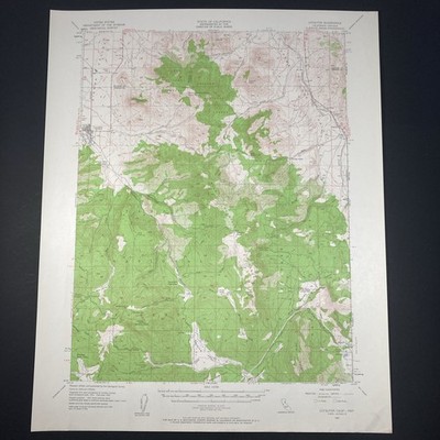 Loyalton CA-NV Quadrangle 1955 Topo Map California-Nevada Vintage USGS