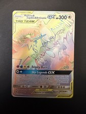 Pokémon TCG  Hidden Fates Moltres Zapdos Articuno GX 69/68 Rainbow Secret Rare