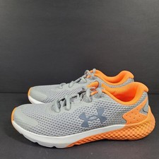 Under Armour Kids' Charged Rogue Shoes 3024981-103 Gray/Orange Sz 4Y