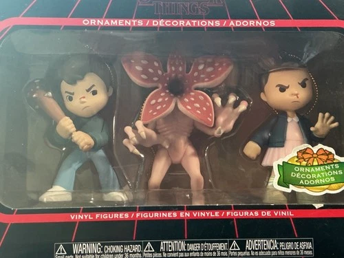 Stranger Things Funko pop ornaments 3 pack,Eleven,Steve,Demogorgon
