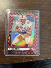 2024 Prizm Terrel Owens Black/Red Checker SSP Super Rare 49ers