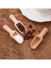 Mini Wooden Scoop Spoons for Salt Sugar Coffee Tea Kitchen Cooking Baking Tools
