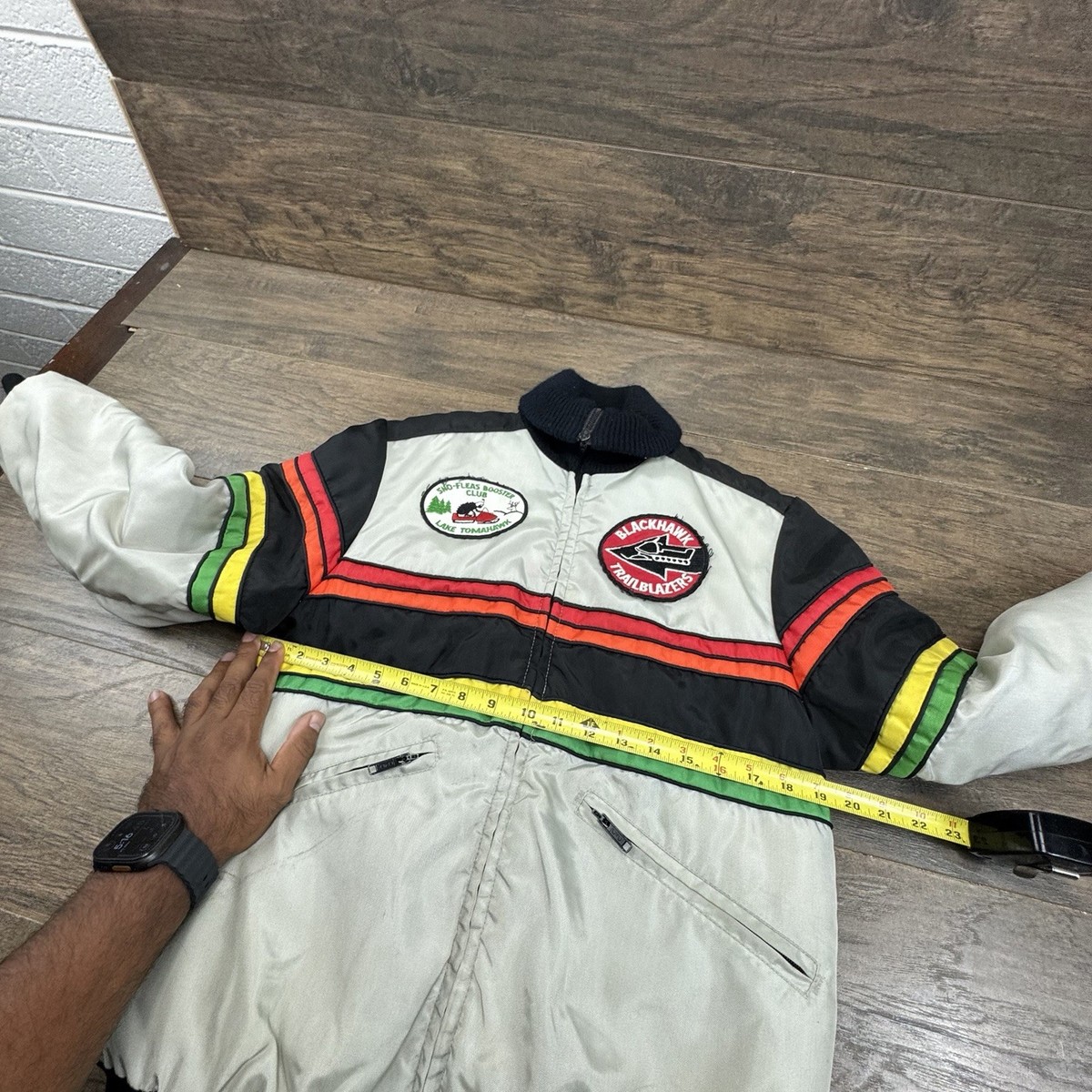 Vintage John Deere Snowmobile Ski Jacket Coat Adult M/L Winter 